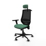 PIQUERAS Y CRESPO Silla de oficina Mardos con Mecanismo Sincro, Verde Esmeralda y Negro