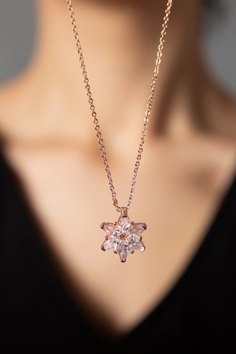 Heliophilia Silver CK9545B Collar de Metal Rosa Cadena 45 cm Heliophilia Silver CK9545B Collar de Metal Rosa Cadena 45 cm