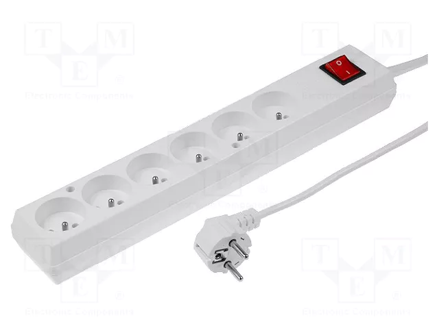 JONEX Prolongador de alimentación H03VV-F 3G1,5mm2 3m Blanco JONEX Prolongador de alimentación H03VV-F 3G1,5mm2 3m Blanco