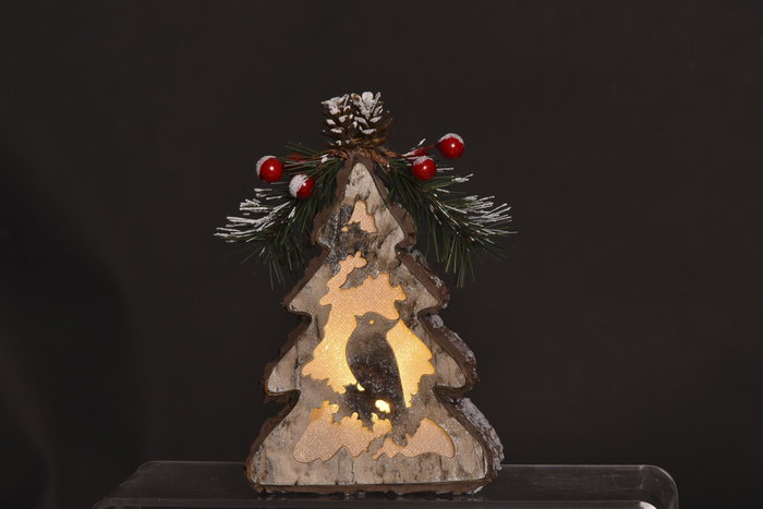 DKD Home Decor Decoración Colgante LED Árbol Surtido 2
