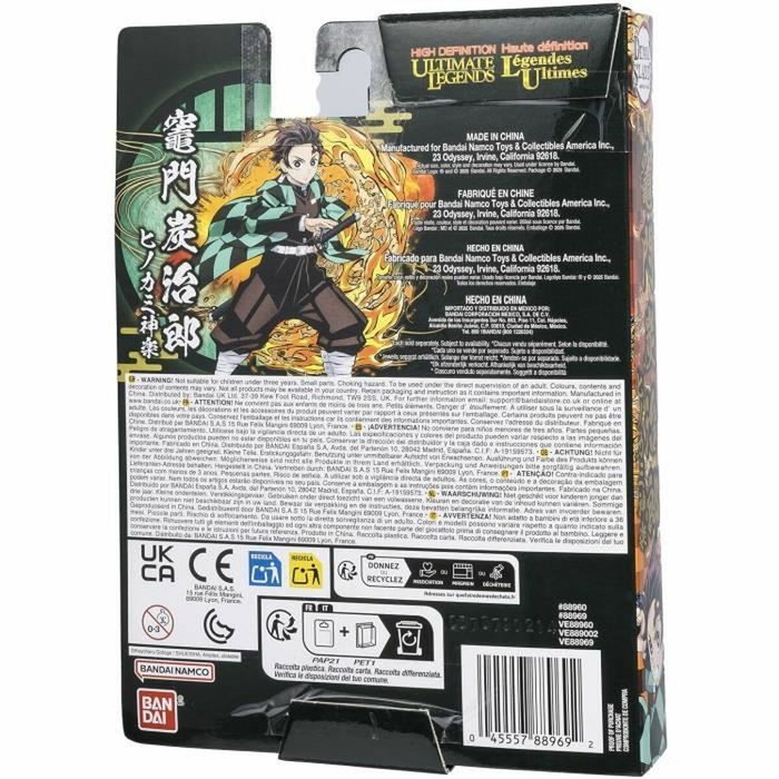 Bandai Figura articulada Ultimate Legends HD - Demon Slayer - Tanjiro Kamado - 12 cm