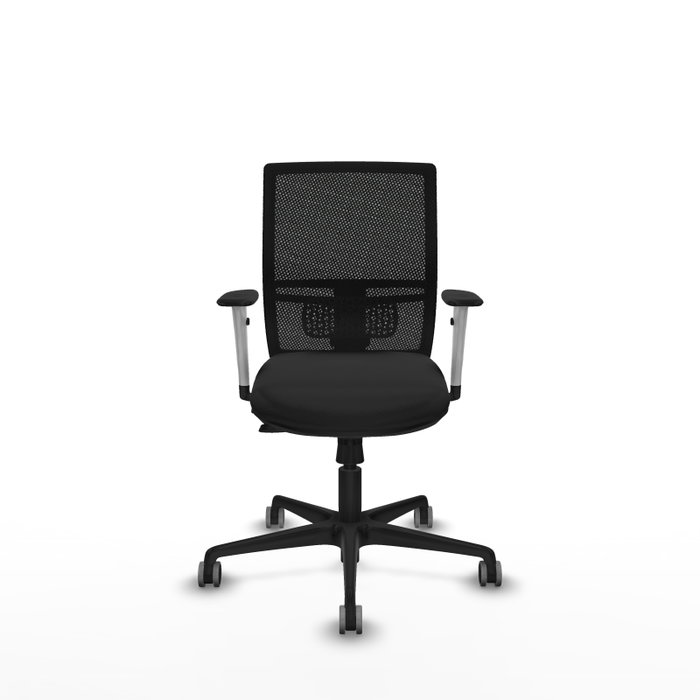 PIQUERAS Y CRESPO Silla de oficina Yunquera Negro con mecanismo Sincro/Traslack