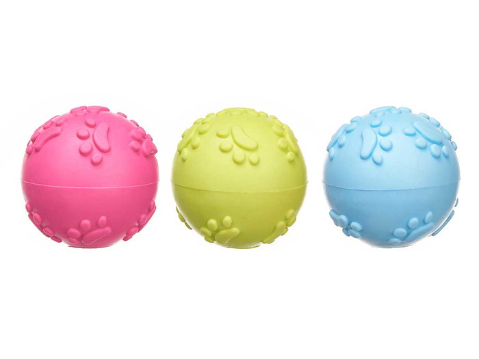 Mascow Bola Silicona Huella 5.5 cm Surtidos Azul Rosa Verde (Set de 24)