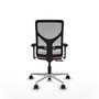 PIQUERAS Y CRESPO Silla de oficina Motilla con mecanismo Sincro/Traslack, Rosa y Gris