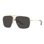 Dolce Gabbana DG2264-02-87 Gafas de sol para hombre con detalles dorados y cristal gris