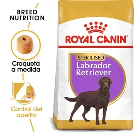 Royal Canin Pienso para Perros Adultos Esterilizados Labrador Retriever Sabor Pollo 12 kg