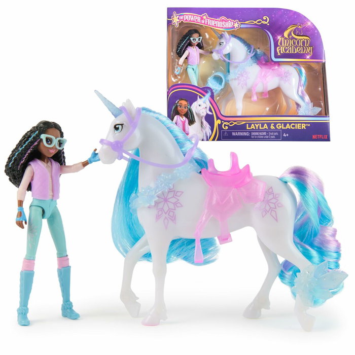 Spinmaster Figuras de Layla + Glaciar con 5 accesorios - Unicorn School Spinmaster Figuras de Layla + Glaciar con 5 accesorios - Unicorn School
