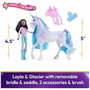 Spinmaster Figuras de Layla + Glaciar con 5 accesorios - Unicorn School