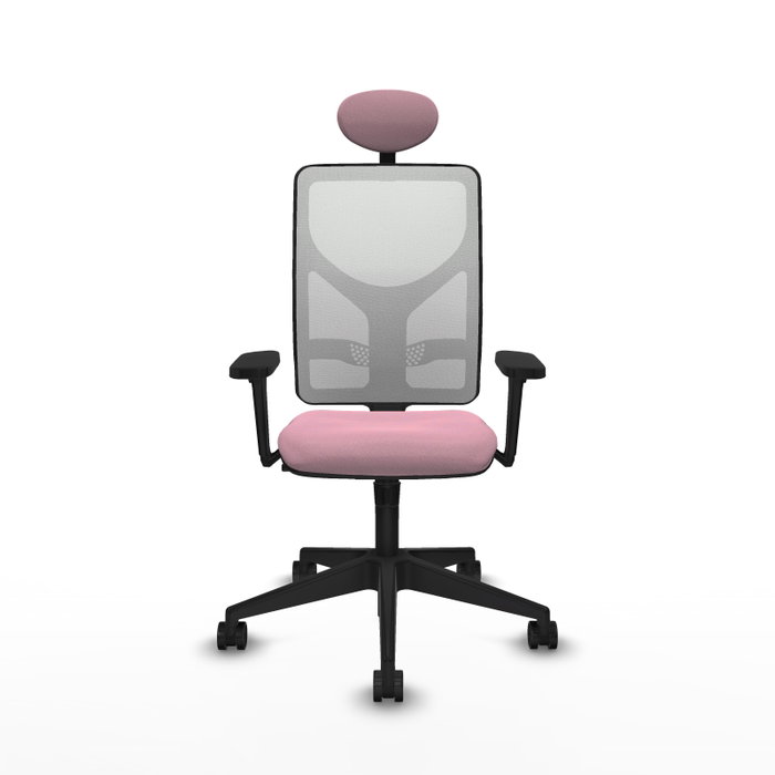 PIQUERAS Y CRESPO Silla de oficina Motilla Rosa y Blanca PIQUERAS Y CRESPO Silla de oficina Motilla Rosa y Blanca