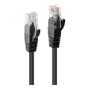 Lindy Cable de Red Cat6 U/UTP Negro 3 m RJ-45