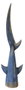 DKD Home Decor Figura de Cola de Tiburón en Madera Reciclada, Azul, Pack de 2