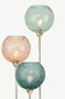 DKD Home Decor Lámpara de Sobremesa de Mármol y Cristal Bolas