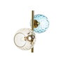 DKD Home Decor Lámpara de Sobremesa de Mármol y Cristal Bolas