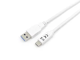 Equip Cable USB 3.2 Gen 1 de USB-A a USB-C de 1m Blanco