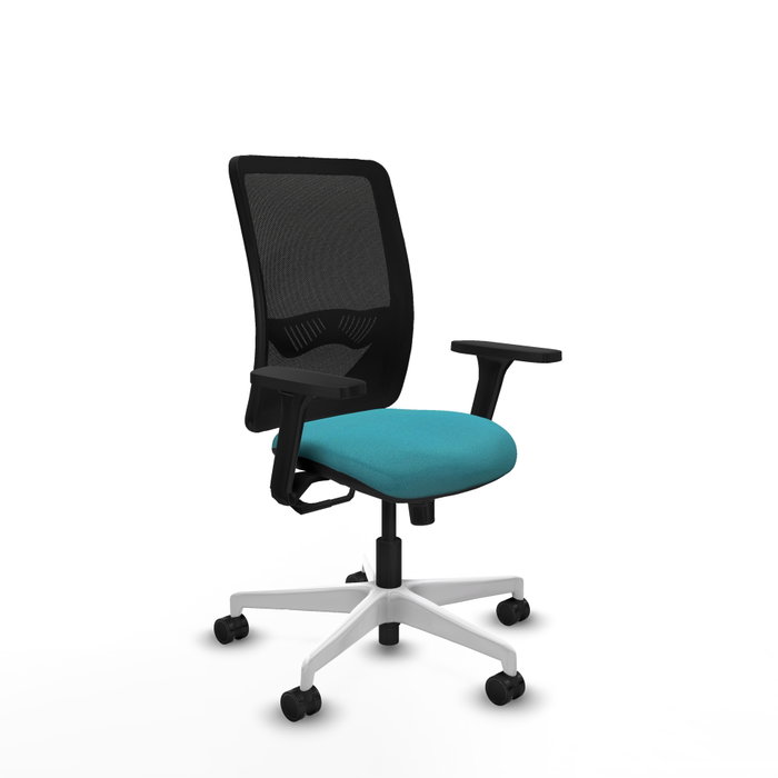PIQUERAS Y CRESPO Silla de oficina Zulema con mecanismo Sincro, Turquesa y Negro PIQUERAS Y CRESPO Silla de oficina Zulema con mecanismo Sincro, Turquesa y Negro