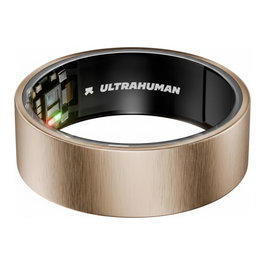 Ultrahuman Ring Air - Smart Ring para Mujer y Hombre - Seguimiento de Sueño y Fitness - Frecuencia Cardíaca - Rosa Cepillado Talla 9