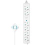 LogiLink Regleta de enchufes 6-fach con 6 tomas CEE 7/3 y interruptor