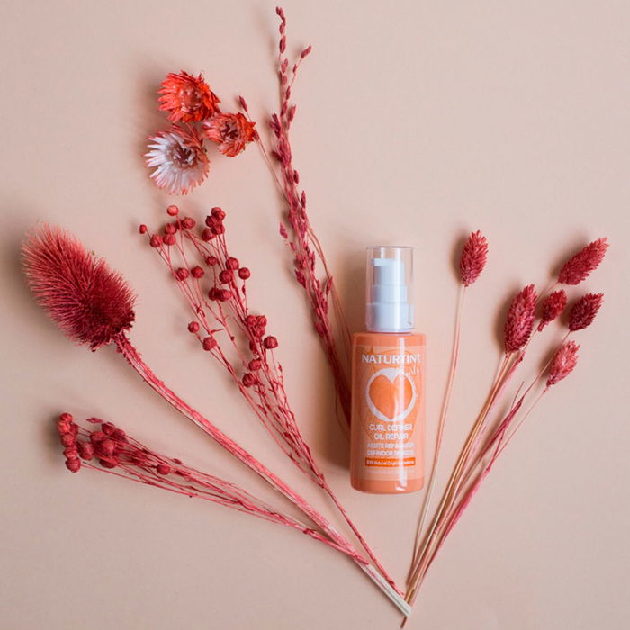 Naturtint Curly Aceite Reparador Definidor de Rizos 50 ml - 9 Aceites Naturales, Metodo Curly, Libre de Siliconas, Parabenos y Gluten, Cuidado Capilar Natural
