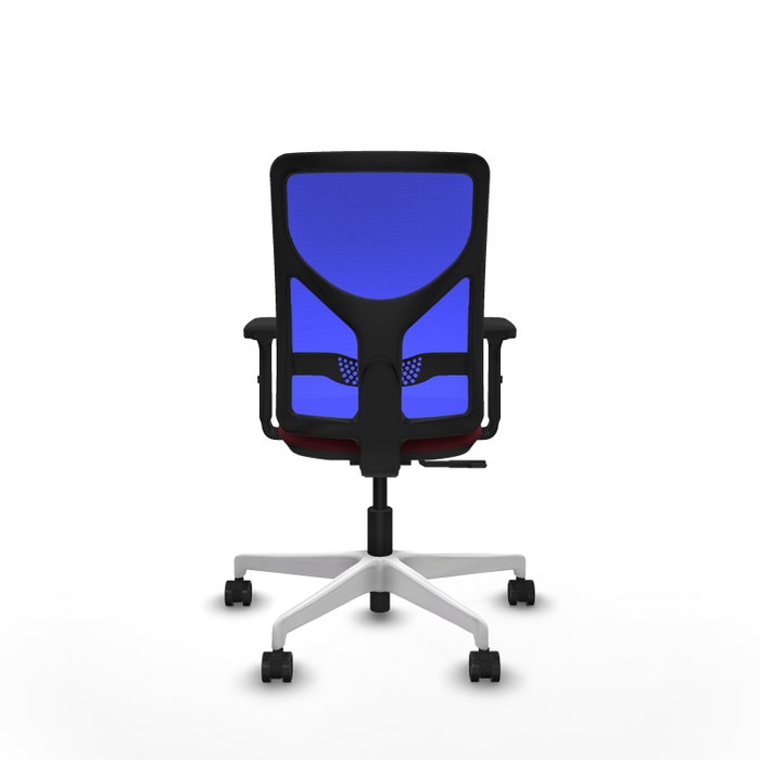 PIQUERAS Y CRESPO Silla de oficina Motilla con mecanismo Sincro, granate y azul PIQUERAS Y CRESPO Silla de oficina Motilla con mecanismo Sincro, granate y azul