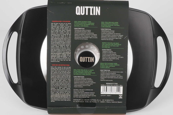 Quttin Parrilla Rectangular 35.8 x 23.1 x 3.4 cm Grill (6 Unidades)