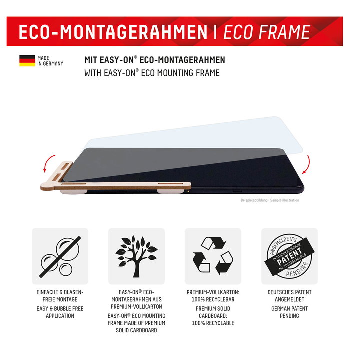 Displex 01938 - Protector de Pantalla de Vidrio Templado 9H para Samsung Galaxy Tab A11+/A9+, Transparente, Anti-huellas, Incluye Kit de Limpieza