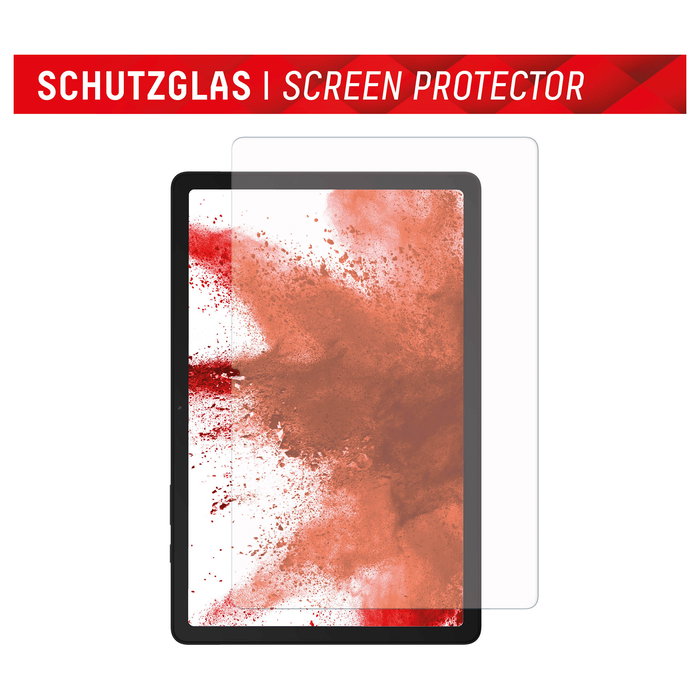 Displex 01938 - Protector de Pantalla de Vidrio Templado 9H para Samsung Galaxy Tab A11+/A9+, Transparente, Anti-huellas, Incluye Kit de Limpieza