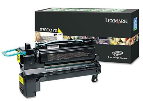 Lexmark X792X1YG Cartucho de Tóner Amarillo Retornable Lexmark X792X1YG Cartucho de Tóner Amarillo Retornable