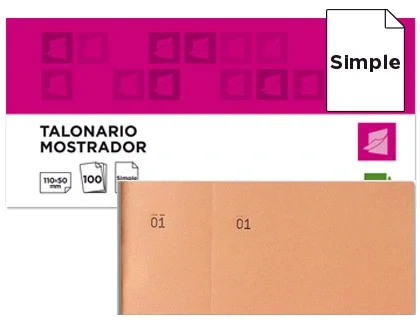 Liderpapel Talonario Mostrador Naranja con Matriz Liderpapel Talonario Mostrador Naranja con Matriz