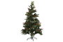 DKD Home Decor Árbol de Navidad Bosque tradicional Estilo Alpina, Verde y Rojo, 95x150x95 cm, PVC y LED