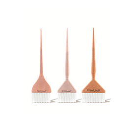 Framar Family Pack Brush Set Golden Hour Edición Limitada - Pinceles de Fibra de Trigo Compostable para Coloración, Cerdas AccuSoft