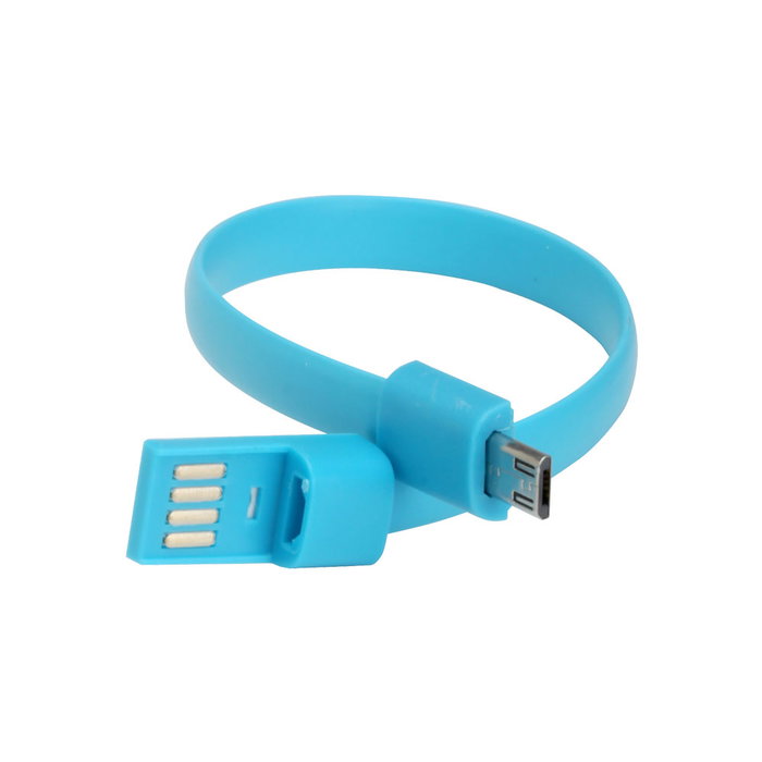 Fun Connection Pulsera USB de Carga y Sincronización para Smartphone, Tablet y Ordenador, Colores Surtidos
