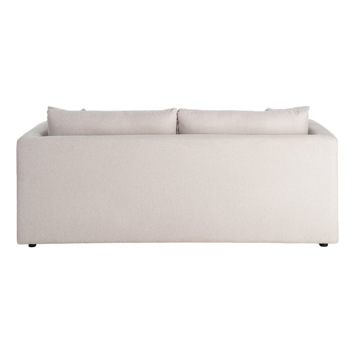 Sofá 3 Plazas Crema Tejido-Madera 210 X 96 X 86 cm