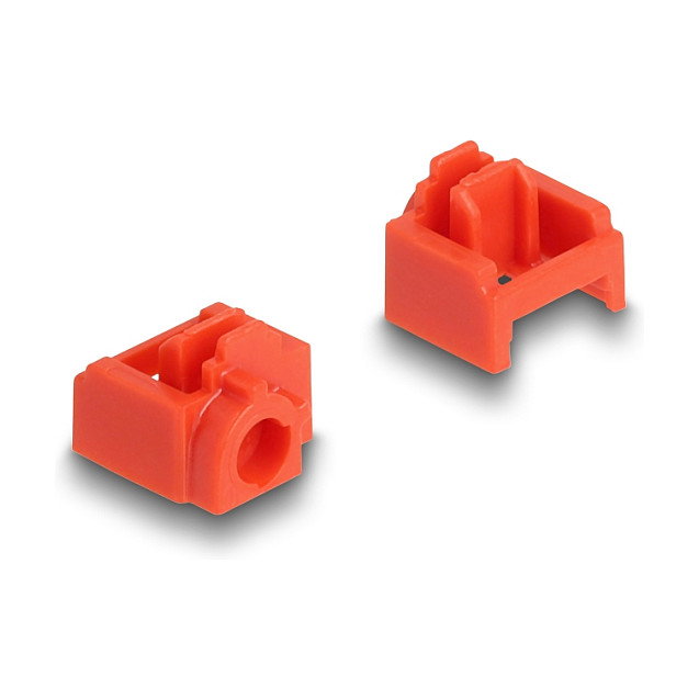 DeLOCK Juego de bloqueadores de puertos RJ45 con llave, 10 unidades, Rojo DeLOCK Juego de bloqueadores de puertos RJ45 con llave, 10 unidades, Rojo