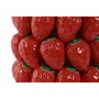 DKD Home Decor Centro de Mesa de Gres con Fresas Rojo