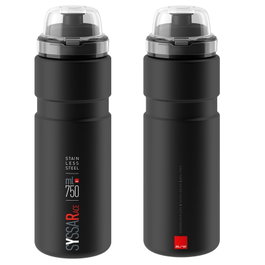 Elite Bidón SYSSA Race 750 ml Negro Mate Accesorio Ciclismo