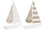 DKD Home Decor Decoración MDF Mimbre Velero Surtido 2