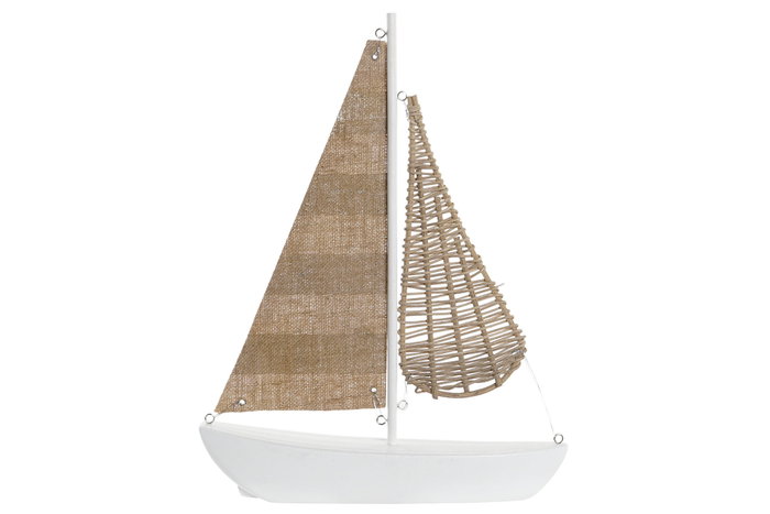 DKD Home Decor Decoración MDF Mimbre Velero Surtido 2
