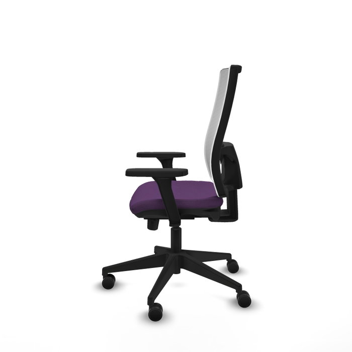 PIQUERAS Y CRESPO Silla de oficina Horna con mecanismo Sincro/Traslack, Morado y Blanco PIQUERAS Y CRESPO Silla de oficina Horna con mecanismo Sincro/Traslack, Morado y Blanco
