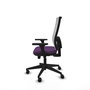 PIQUERAS Y CRESPO Silla de oficina Horna con mecanismo Sincro/Traslack, Morado y Blanco