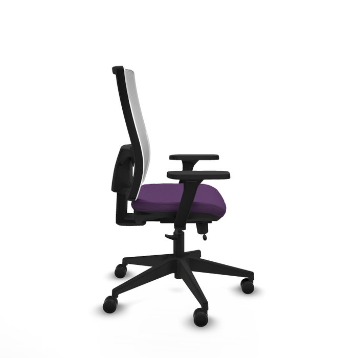 PIQUERAS Y CRESPO Silla de oficina Horna con mecanismo Sincro/Traslack, Morado y Blanco PIQUERAS Y CRESPO Silla de oficina Horna con mecanismo Sincro/Traslack, Morado y Blanco