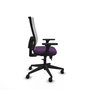 PIQUERAS Y CRESPO Silla de oficina Horna con mecanismo Sincro/Traslack, Morado y Blanco