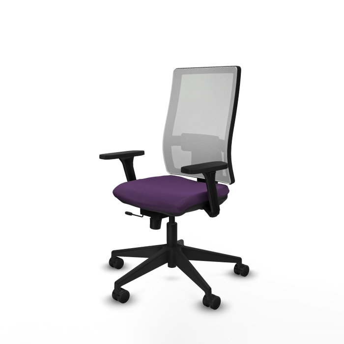 PIQUERAS Y CRESPO Silla de oficina Horna con mecanismo Sincro/Traslack, Morado y Blanco PIQUERAS Y CRESPO Silla de oficina Horna con mecanismo Sincro/Traslack, Morado y Blanco