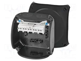 HENSEL Caja de conexiones ENYCASE® con abrazaderas negra