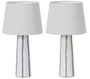 DKD Home Decor Lampara Sobremesa Urban Blanco Verde 25 x 45 x 25 cm (2 Unidades)