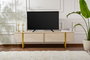 Nordure Mueble para TV Travertino y Oro, 180x50x29.5 cm