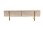 Nordure Mueble para TV Travertino y Oro, 180x50x29.5 cm