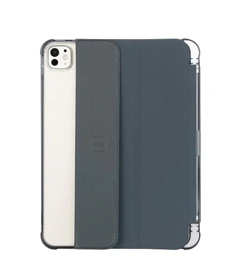 Tucano IPDP11M4ST-BBK Funda Folio para Apple iPad Pro 11 (2024) - Gris, 11 Pulgadas, TPU, Resistente a Golpes