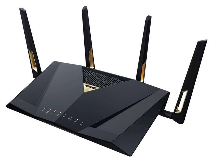 Asus RT-BE88U Router WiFi 7 Dual-Band AiMesh, 4K-QAM, MLO, Dual 10G, SFP+, 4 puertos 2.5G, 4 puertos 1G, 34G WAN/LAN, seguridad de red sin suscripción, VPN