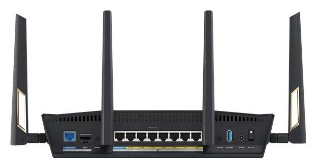 Asus RT-BE88U Router WiFi 7 Dual-Band AiMesh, 4K-QAM, MLO, Dual 10G, SFP+, 4 puertos 2.5G, 4 puertos 1G, 34G WAN/LAN, seguridad de red sin suscripción, VPN