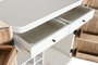 DKD Home Decor Botellero Scandi White Mango Acacia Natural Blanco 85 x 50 x 100 cm con 6 Estanterías